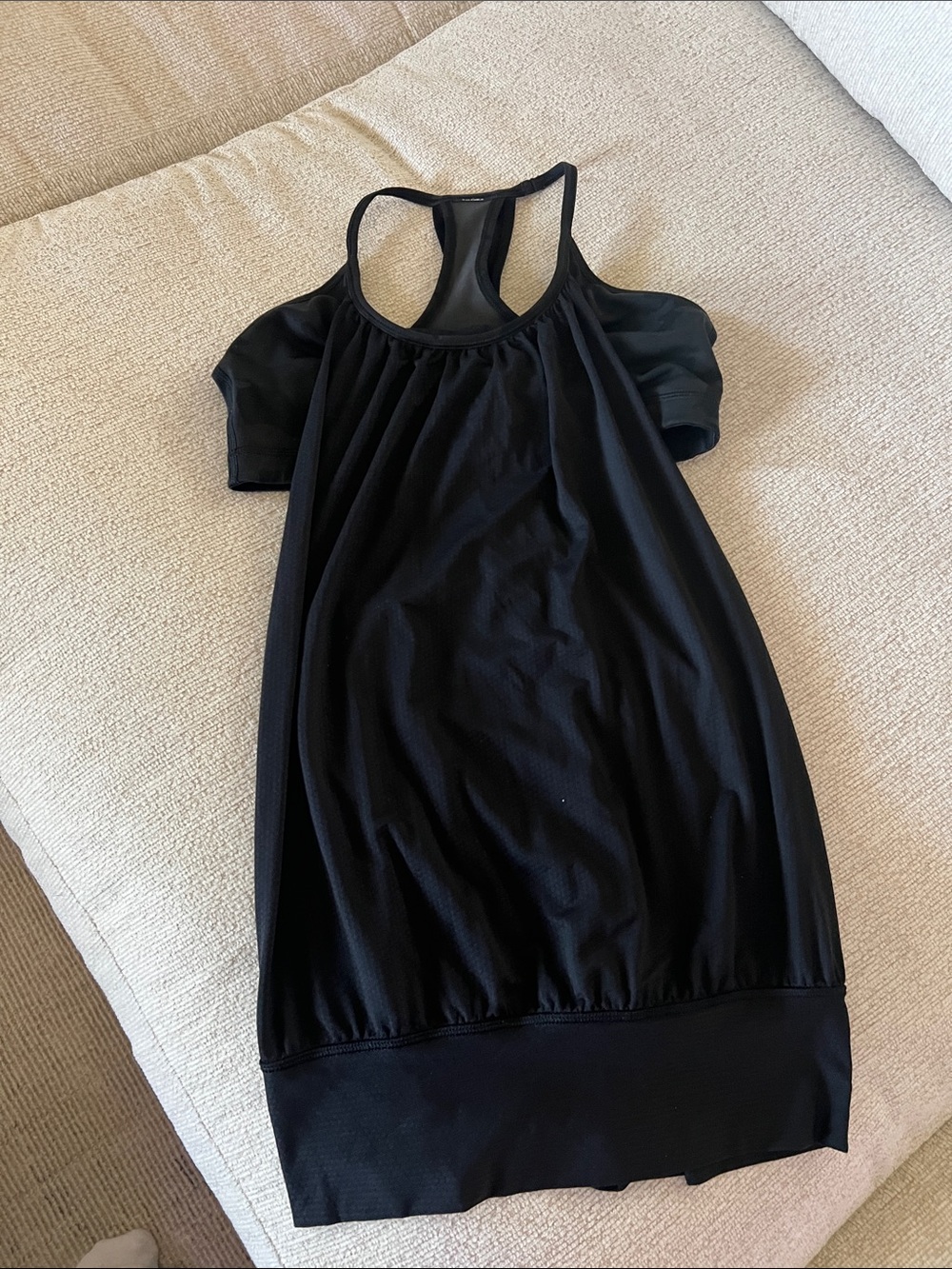 lululemon athletica Black Racerback Tank Top camo sports bra